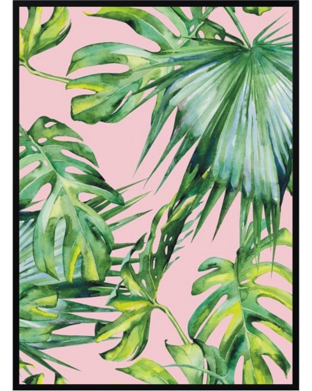 Plakat w ramie Palm pink 50x70