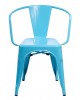 Krzesło Metalove Arms blue