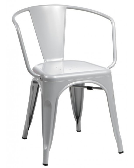 Krzesło Metalove Arms grey