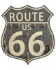 Tabliczka ścienna wieszak Route 66