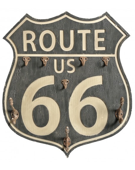 Tabliczka ścienna wieszak Route 66