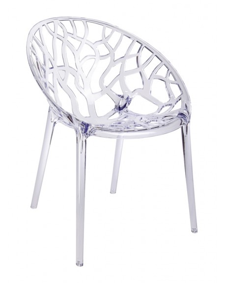 Krzesło CORAL transparentne - poliwęglan