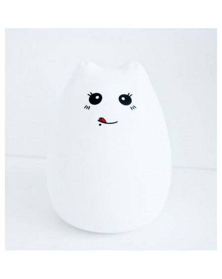 Lampka silikonowa Kotek z języczkiem