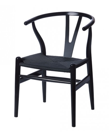 Krzesło Wood full black