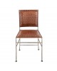 Krzesło metalowe Leather