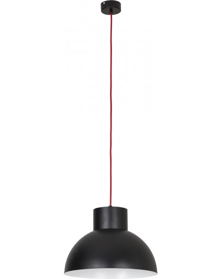 Lampa wisząca Loft black-red