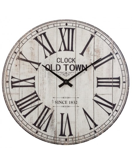 zegar CLOCK OLD TOWN drewniany