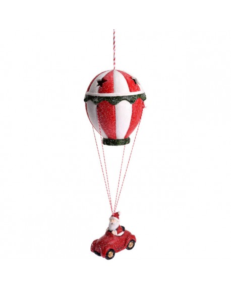 Figurka św. Mikołaja z balonem, 28 cm