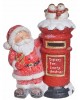 Figurka Święty Mikołaj ze skrzynką na listy LED