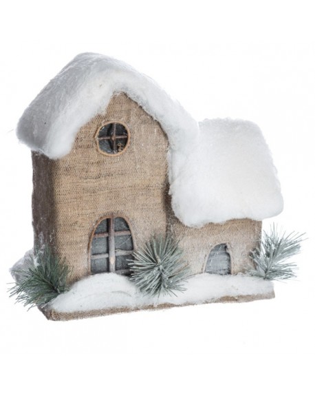 Domek pod śniegiem - ozdoba świąteczna