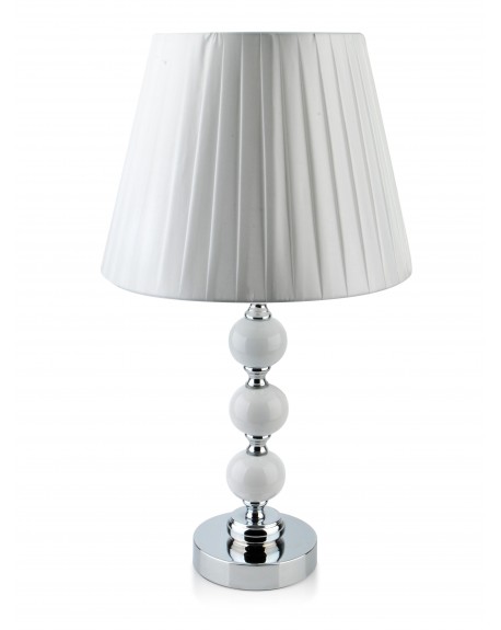 Lampa stołowa Chanti biały abażur