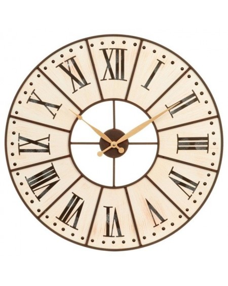 Zegar ścienny drewniany, duży