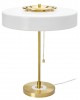 Lampa biurkowa Artis biało-złota