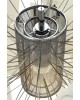 Lampa wisząca ZET 120 - stal węglowa, papier, szkło