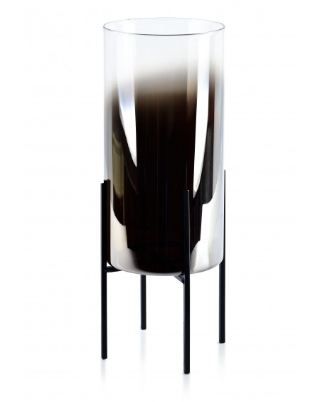 Świecznik lampion szklany na stojaku Ombre