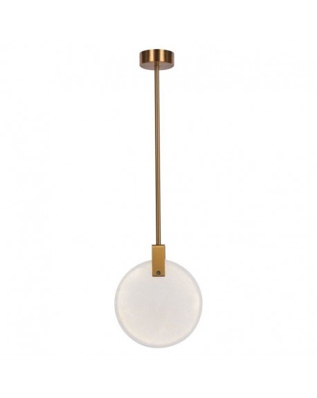 Lampa wisząca LED marmurowo złota 30 cm