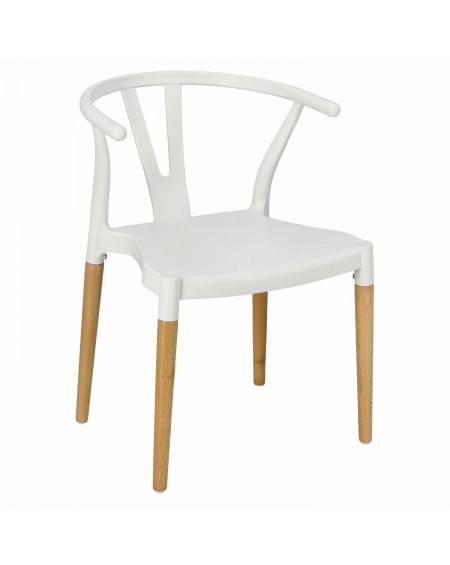 Krzesło Wicker PP Simplet białe