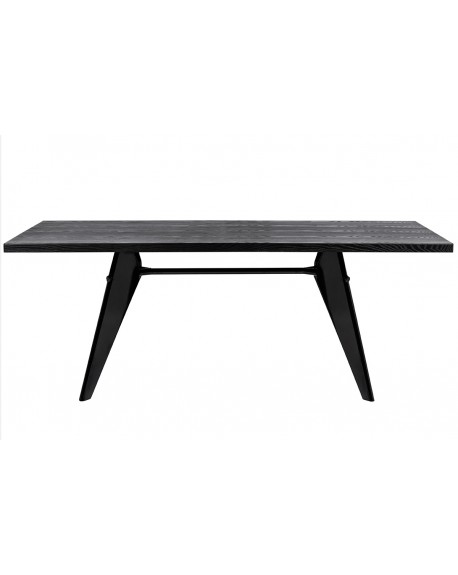 Stół JOSEF czarny - drewno, metal