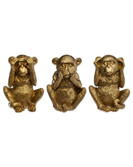Figurka 3 szt. Monkeys Gold