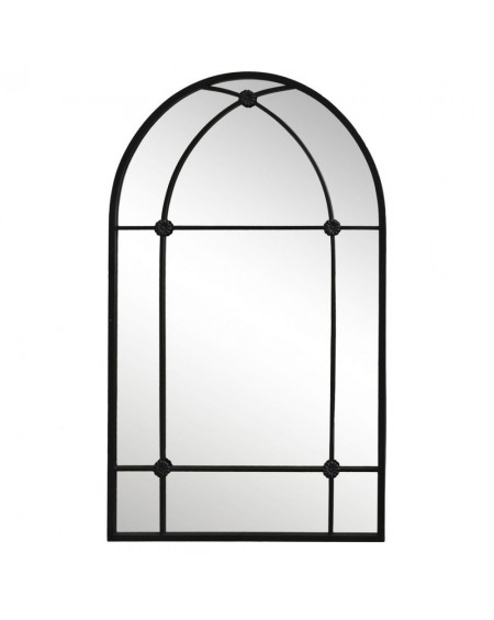 Lustro okno w metalowej ramie 100 cm