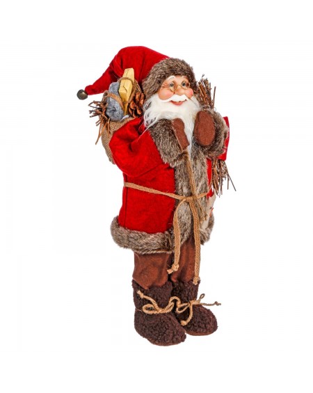 Figurka Święty Mikołaj z prezentami 30 cm