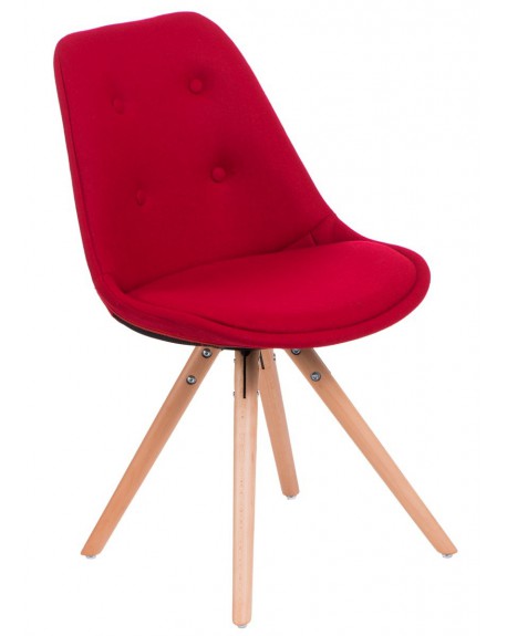 Krzesło Nord Star pikowane czerwone