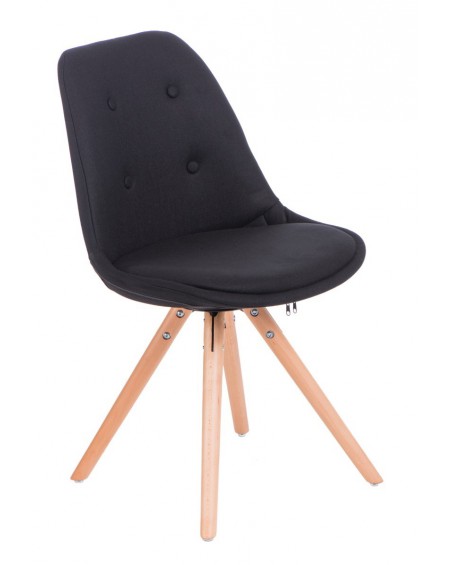 Krzesło Nord Star pikowane czarne