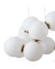 Lampa wisząca Coralli 100 biało-mosiężna