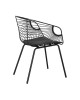 Krzesło metalowe Krzesło Sligo czarne