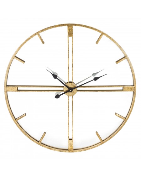 Zegar lustrzany stare złoto 76 cm