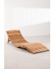 Leżak składany z drewna tekowego Madera