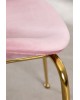 Krzesło aksamitne na złotych nogach Aliz