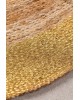 Ręcznie wykonany dywan jutowy GOLD 150 cm