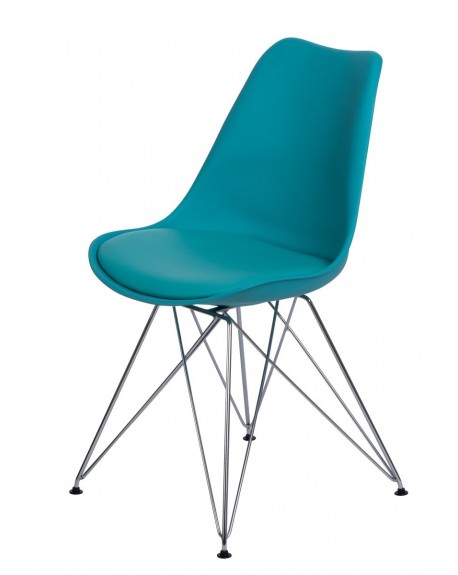 Krzesło Nord chrome niebieskie
