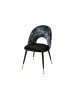 Krzesło Pret-A-Porter czarne w kwiaty