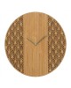 Zegar z bambusową tarczą