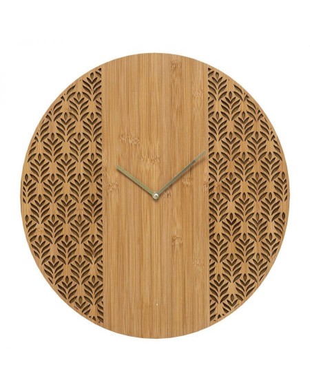 Zegar z bambusową tarczą