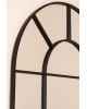 Lustro okno metalowe czarne 180 cm