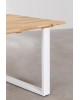 Stół drewniany na stalowej podstawie Takeo