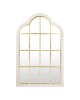Lustro okno ze szprosami złote 140 cm