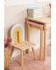 Krzesło dla dzieci naturalne Tęcza