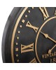 Zegar ścienny czarny ze złotem 77 cm