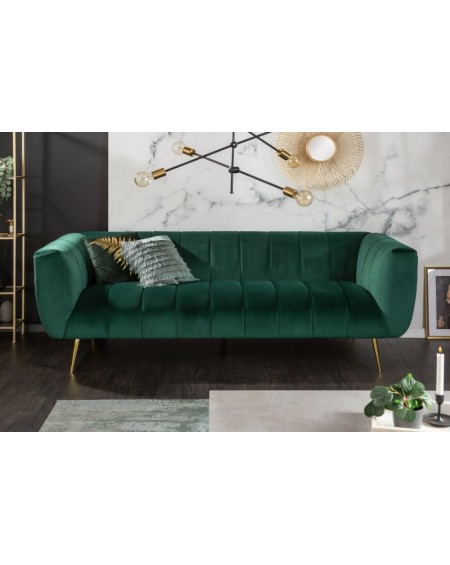 Sofa aksamitna butelkowa zieleń Noble