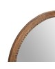 Lustro okrągłe w drewnianej ramie Ø 58 cm