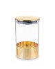 Pojemnik szklany ze złotem Klea 16,5 cm