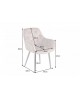 Krzesło-fotel tapicerowane TALITHA II