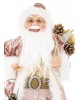 Figurka - św. Mikołaj z latarnią i szyszkami