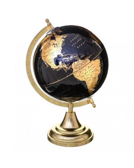 Globus czarno-złoty 32 cm