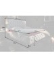 Łóżko 160x200 cm aksamitne BERUBETTO