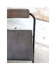 Krzesło barowe metal-drewno Factory 2 szt.